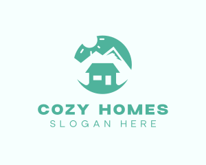 Mountain Peak Cabin Home logo design