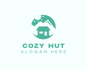 Mountain Peak Cabin Home logo design