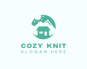 Mountain Peak Cabin Home logo design