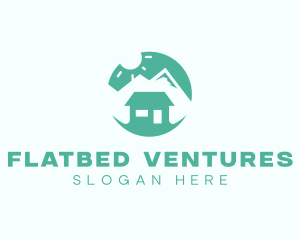 Mountain Peak Cabin Home logo design