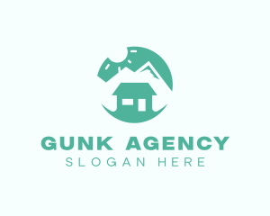 Mountain Peak Cabin Home logo design