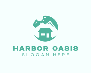 Mountain Peak Cabin Home logo design