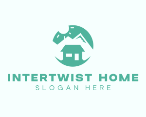 Mountain Peak Cabin Home logo design