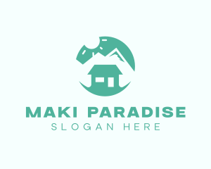 Mountain Peak Cabin Home logo design