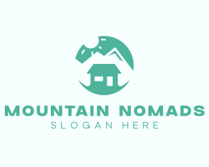 Mountain Peak Cabin Home logo design