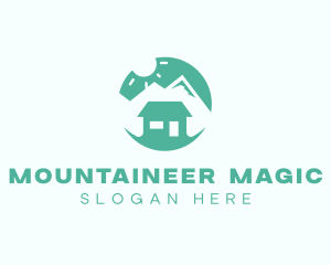 Mountain Peak Cabin Home logo design