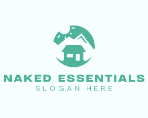 Mountain Peak Cabin Home logo design