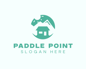 Mountain Peak Cabin Home logo design