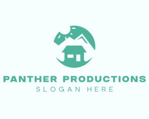 Mountain Peak Cabin Home logo design