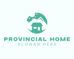 Mountain Peak Cabin Home logo design