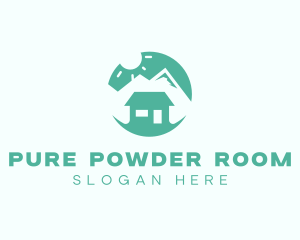 Mountain Peak Cabin Home logo design