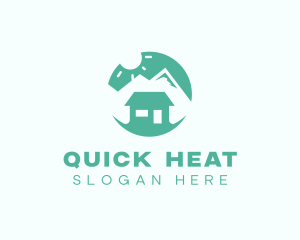 Mountain Peak Cabin Home logo design