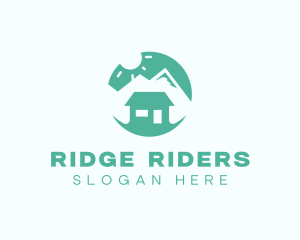 Mountain Peak Cabin Home logo design