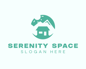 Mountain Peak Cabin Home logo design