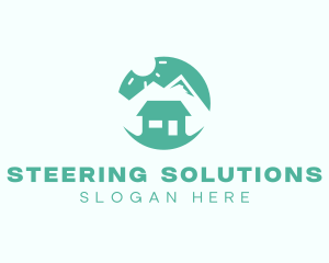 Mountain Peak Cabin Home logo design