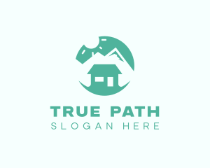 Mountain Peak Cabin Home logo design