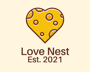 Cheddar Cheese Heart  logo