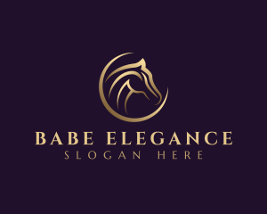 Elegant Horse Equine logo design