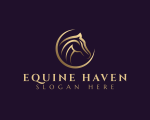 Elegant Horse Equine logo design