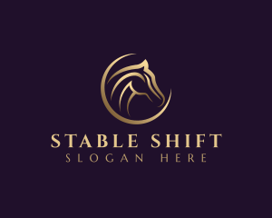 Elegant Horse Equine logo design