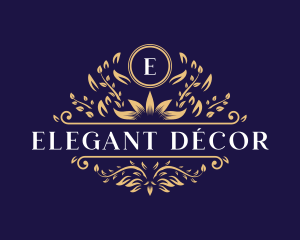 Elegant Floral Leaves logo design