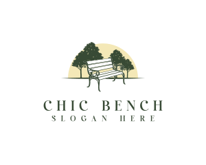 Bench Eco Park Tree logo