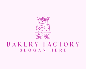 Bakery Wedding Cake logo design