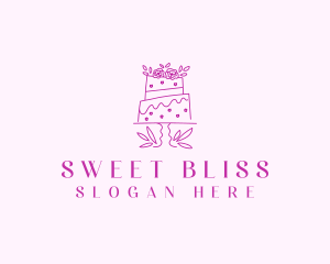 Bakery Wedding Cake logo design