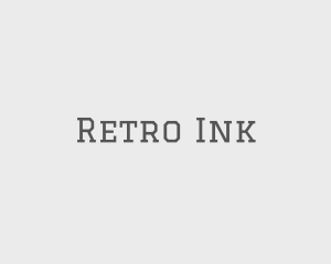 Hipster Serif Text logo