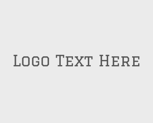 Serif - Hipster Serif Text logo design