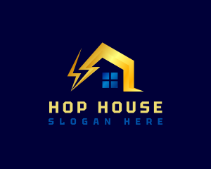 Power House Electricity logo design