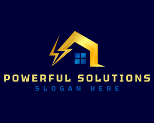 Power House Electricity logo design