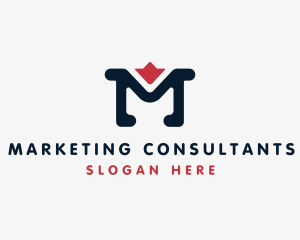 Digital Marketing Letter M logo design