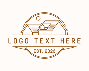 Roofing Architecture Real Estate logo