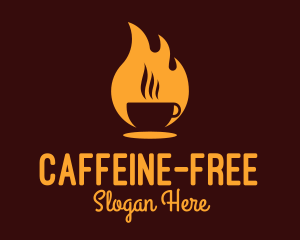 Orange Flame Coffee logo design