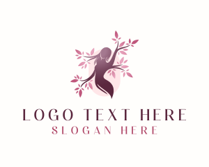 Sakura Woman Tree logo