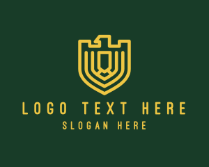 Elegant Eagle Shield logo