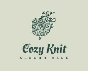 Handcrafted Floral Crochet Yarn logo design