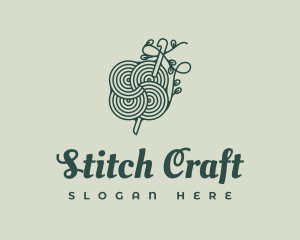 Handcrafted Floral Crochet Yarn logo design