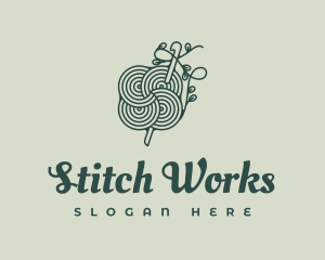 Handcrafted Floral Crochet Yarn logo design