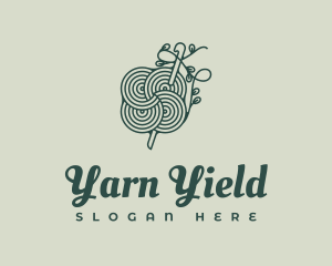 Handcrafted Floral Crochet Yarn logo design