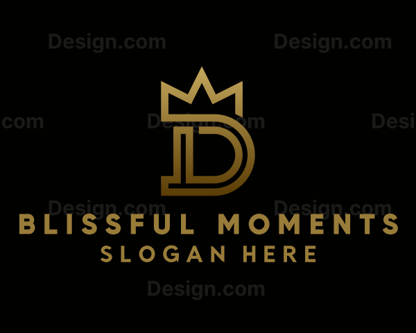 Luxury Crown Letter D Logo