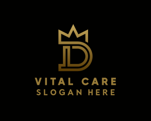 Luxury Crown Letter D Logo