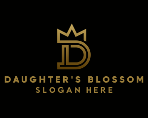 Luxury Crown Letter D logo design