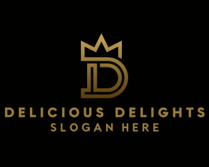 Luxury Crown Letter D logo design