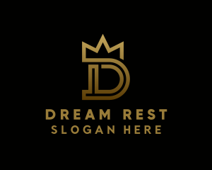 Luxury Crown Letter D logo design