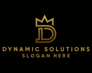 Luxury Crown Letter D logo design