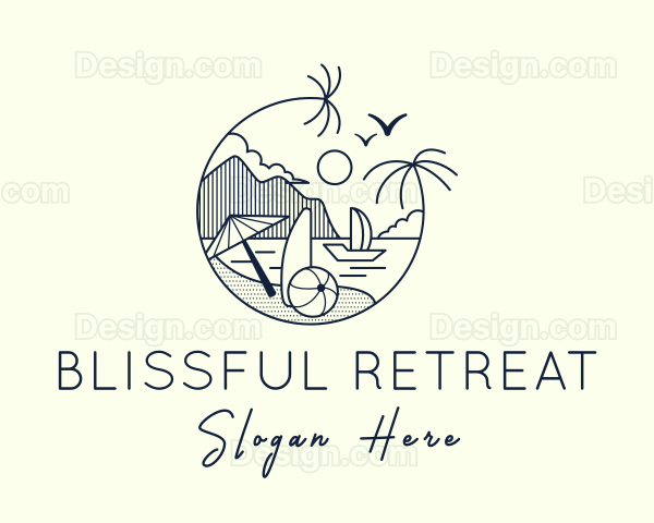 Beachside Resort Getaway Logo