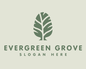 Green Pine Tree logo design