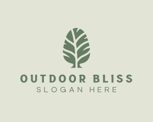 Green Pine Tree logo design